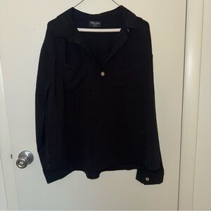 Black Button-Up Shirt